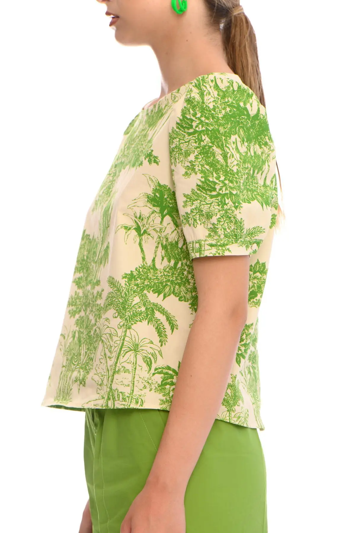 Casacca fantasia wild LIGHT BEIGE - VERDE PISTACCHIO - Image 3