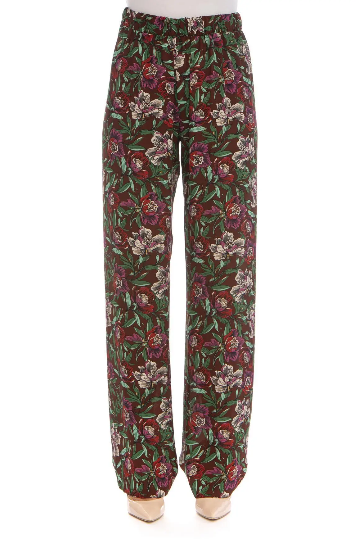 Pantalone palazzo fantasia floreale FANTASIA