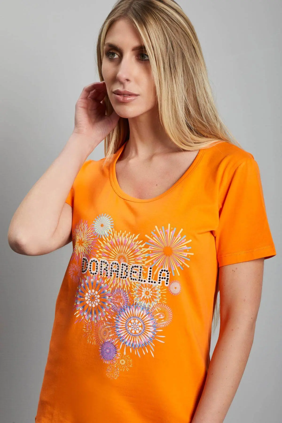 T-shirt con logo ARANCIO - Image 3