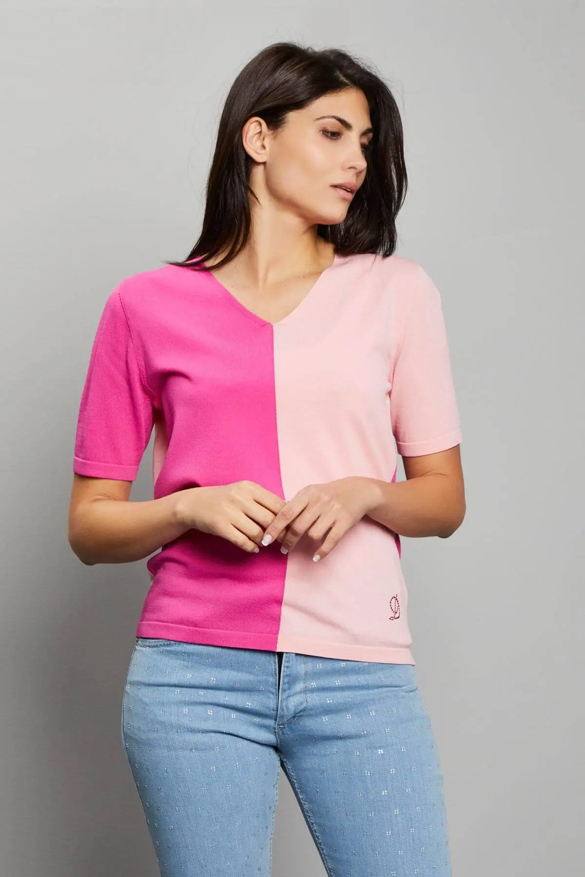 Maglia bi-colore GERANIO-PINK - Image 4
