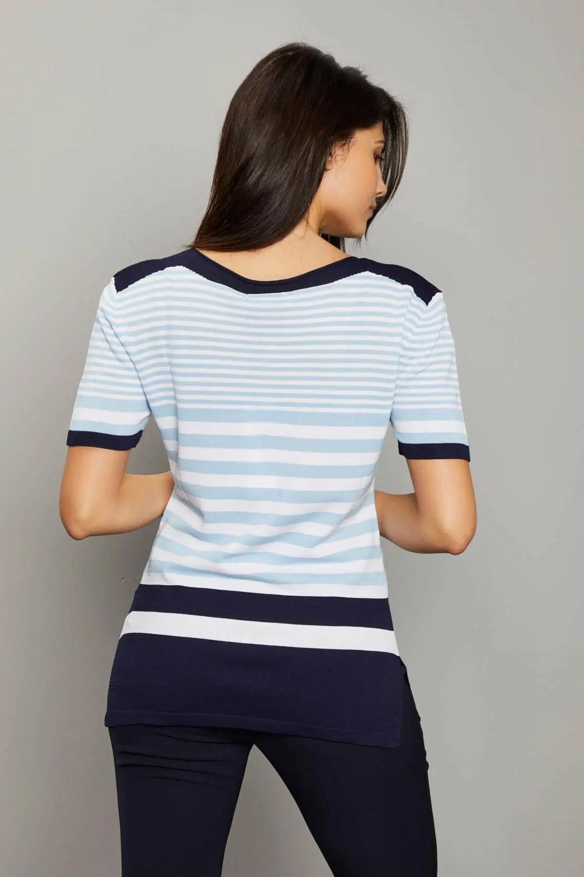 Maglia righe CIELO-BLUE NAVY - Image 5