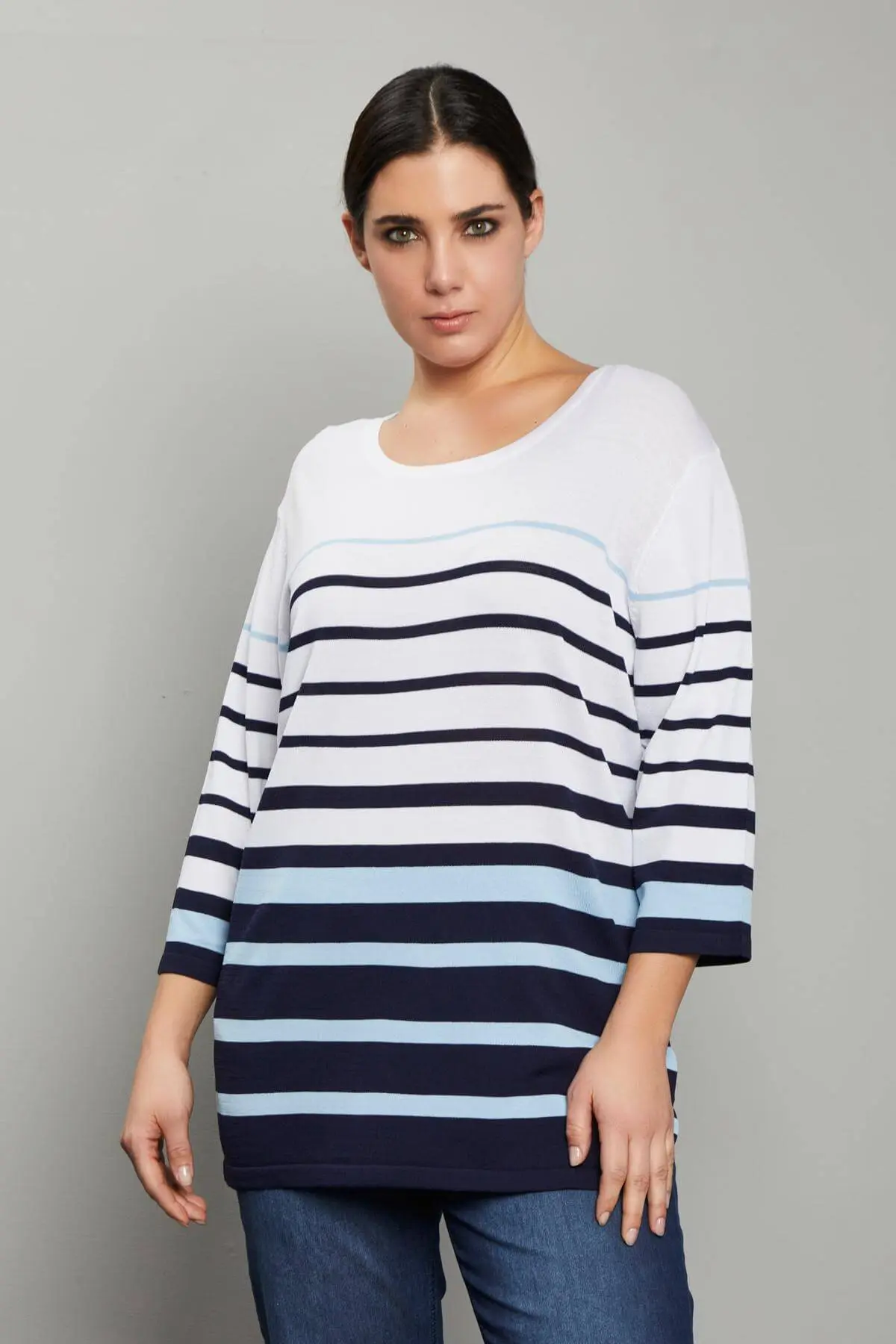 Maglia righe BIANCO