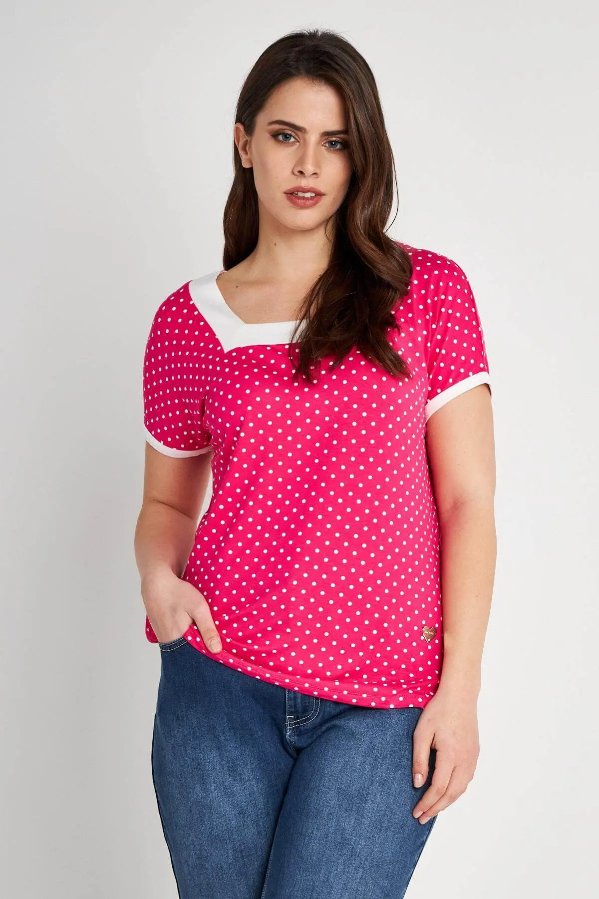 Maglia in fantasia pois GERANIO