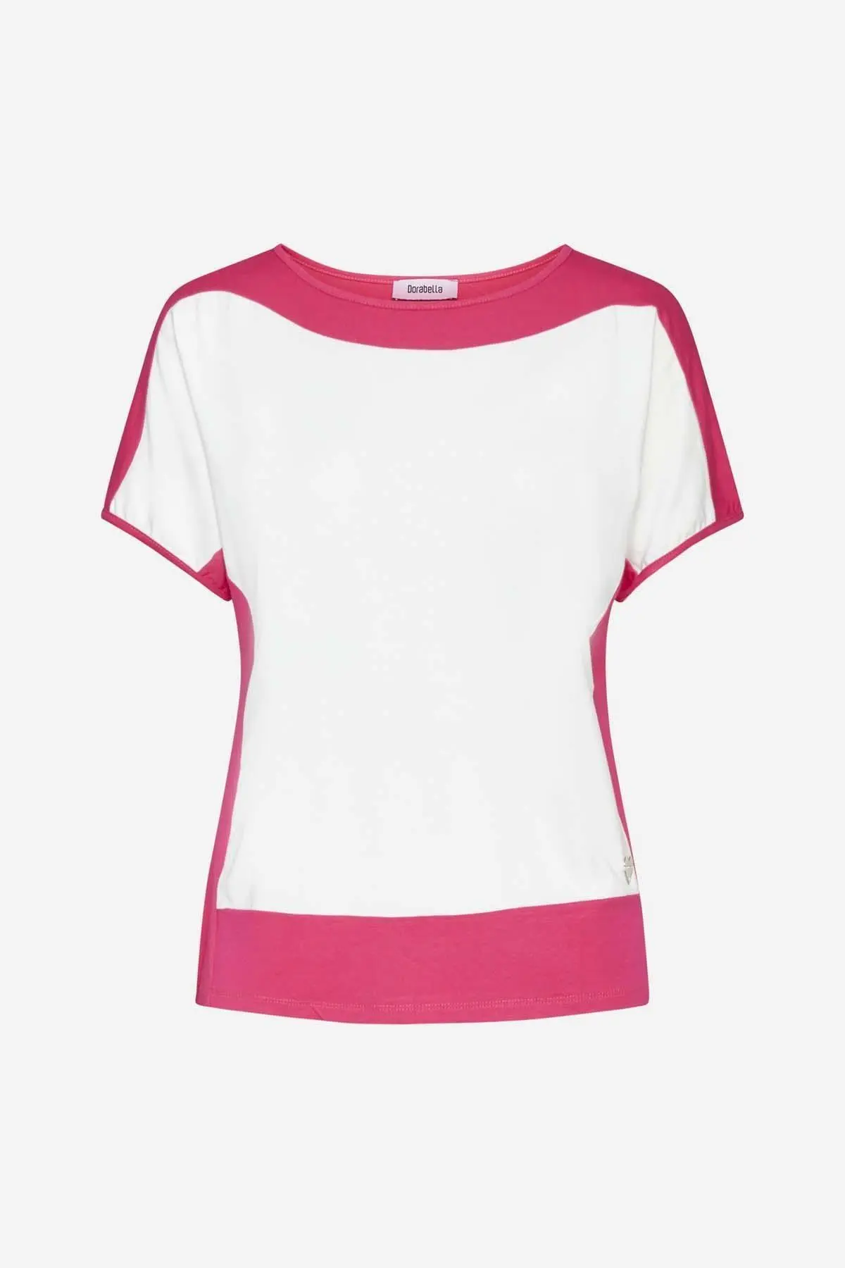MAGLIA KIMONO BICOLORE GERANIO - Image 2