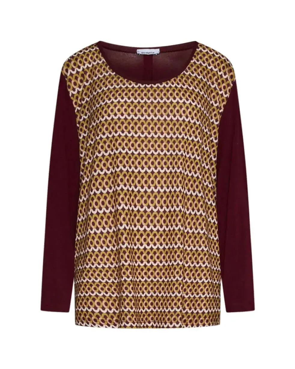 Maglia in fantasia BORDEAUX