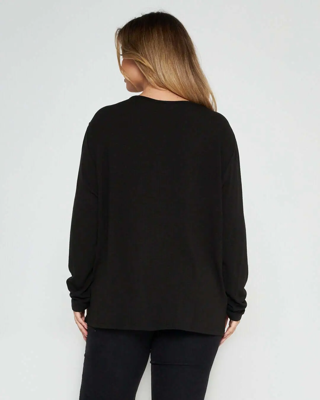 Maglia in fantasia geometrica NERO-CUOIO - Image 4