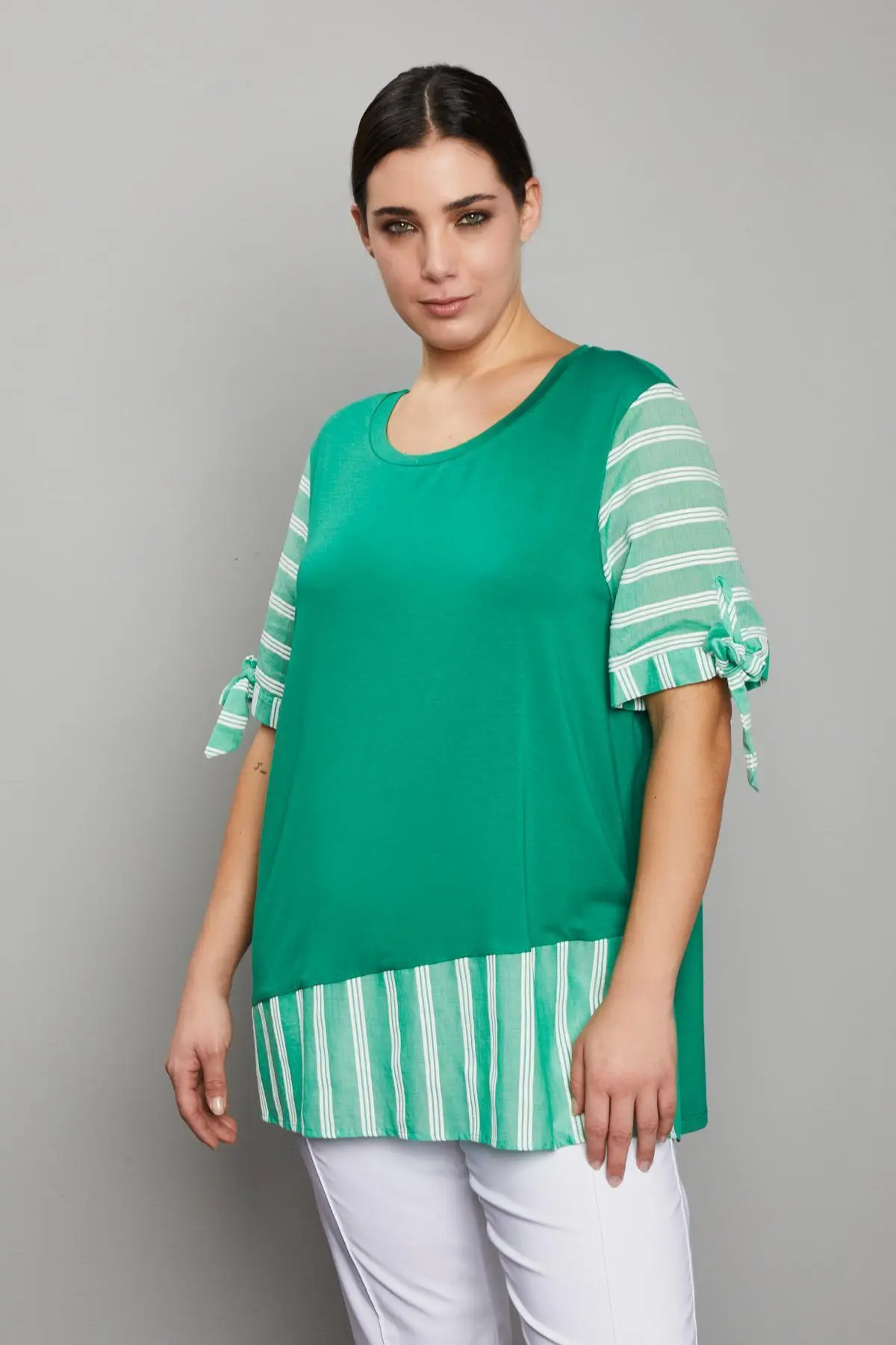 Maglia unito a righe VERDE - Image 3