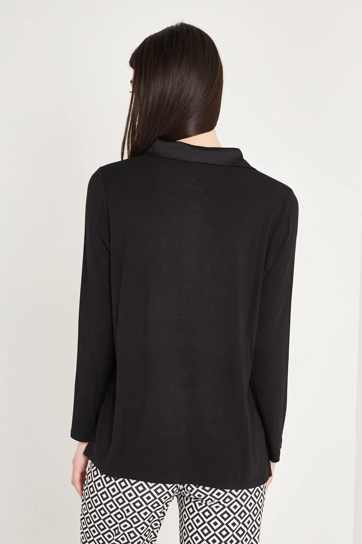 CAMICIA IN RASO NERO - Image 4