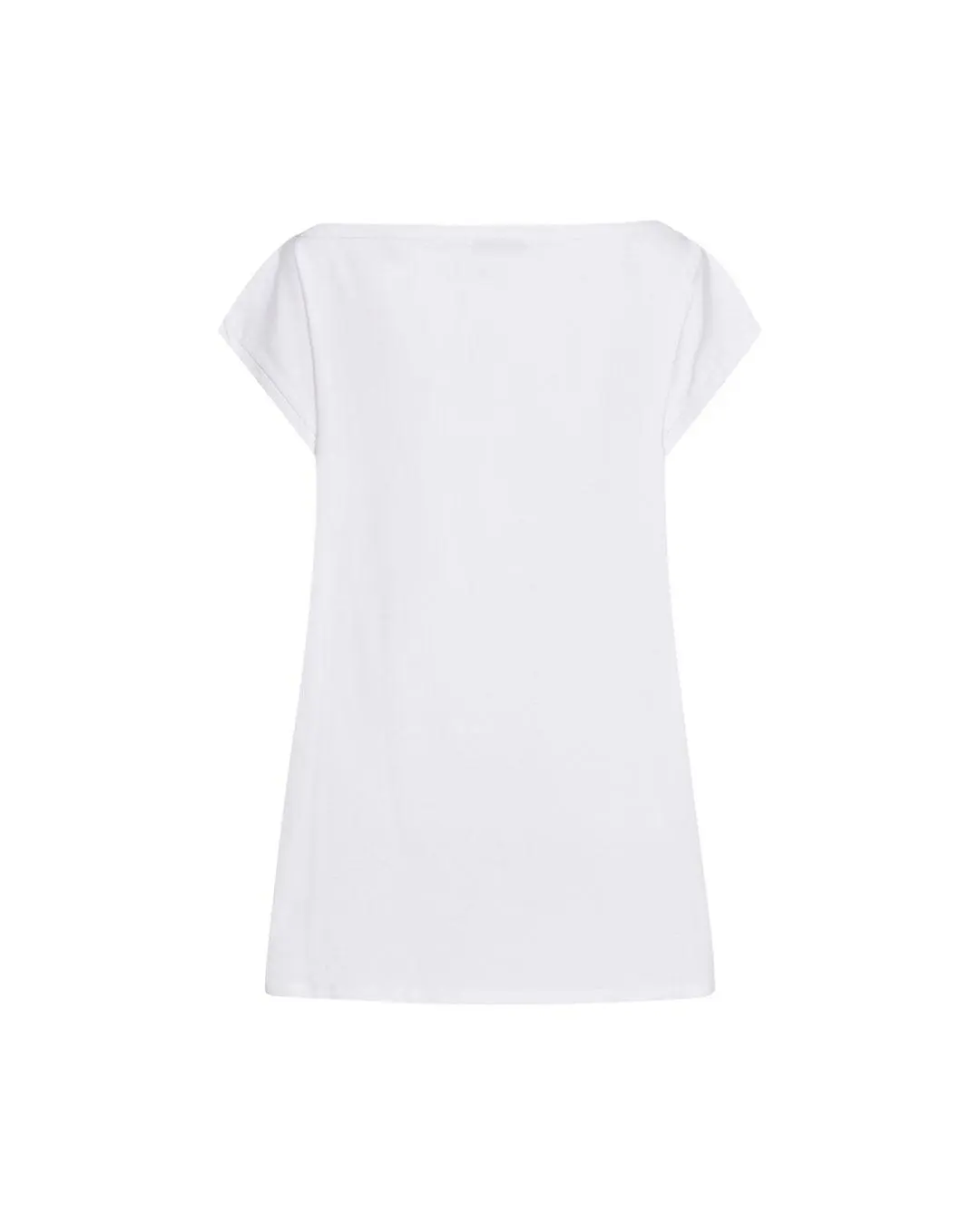 T-shirt scollo a barca BIANCO - Image 3