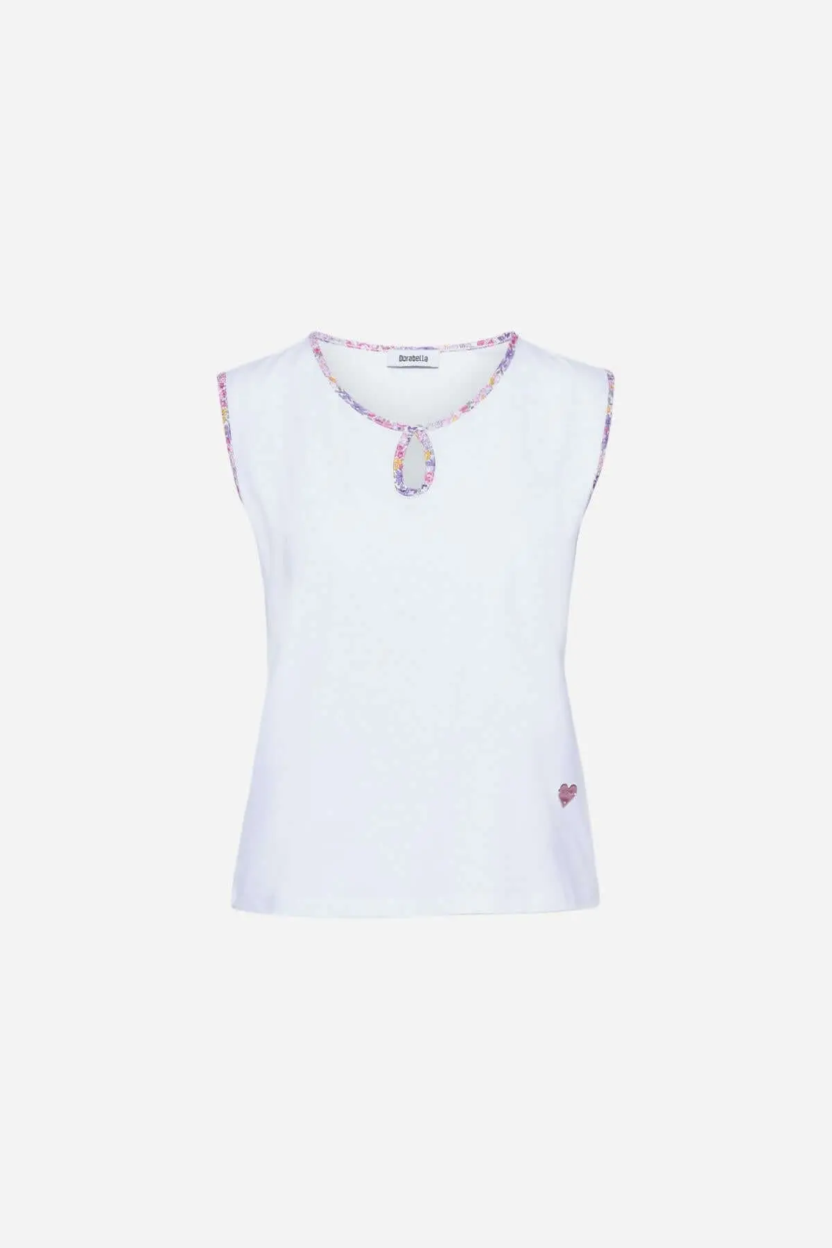 Canotta girocollo goccia WHITE