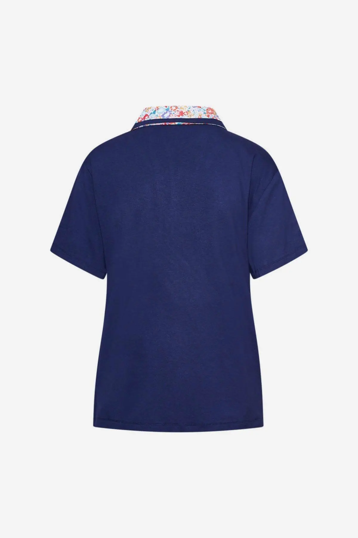 Polo profili floreali BLUE NAVY - Image 3