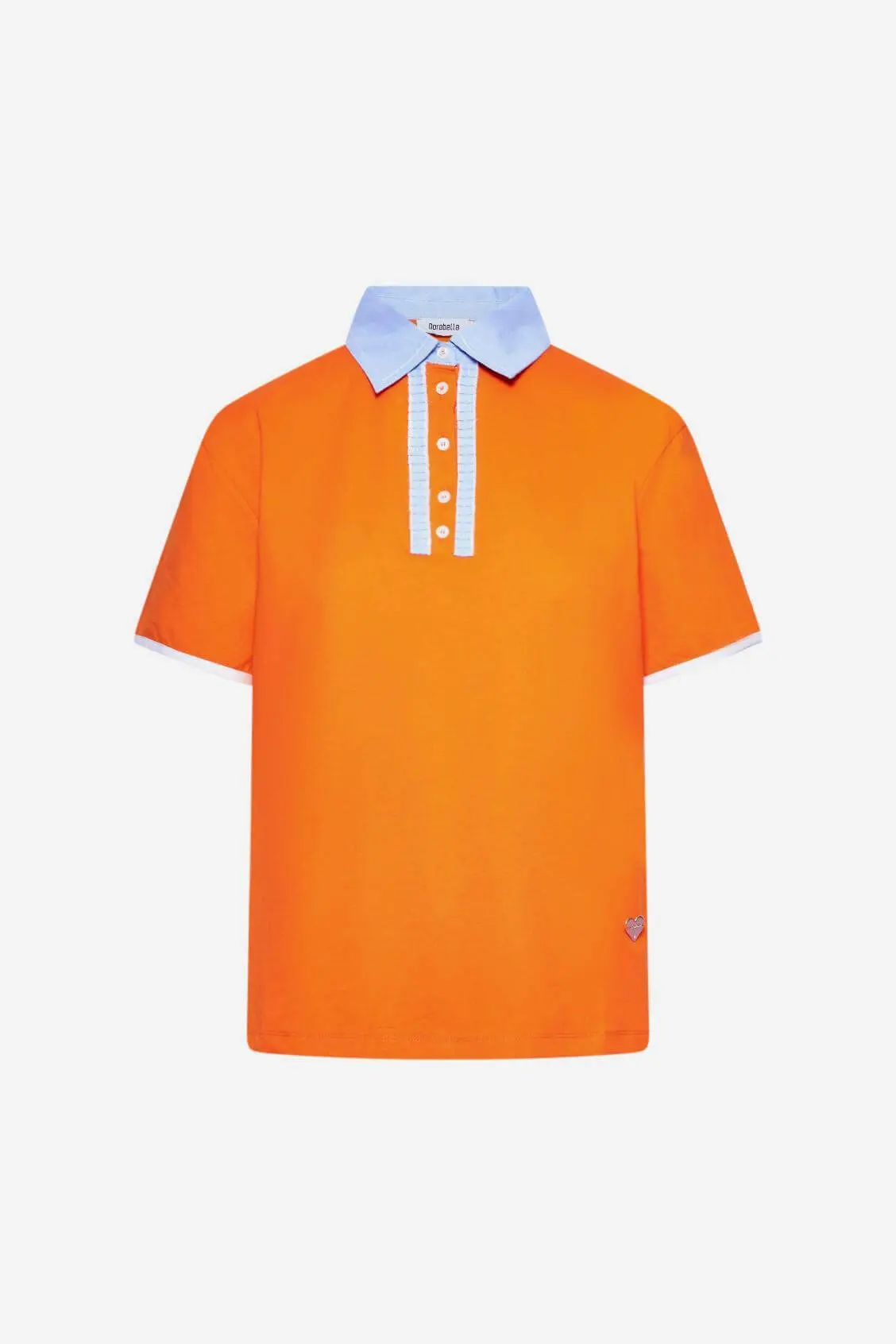 Maglia polo con bottoncini ORANGE