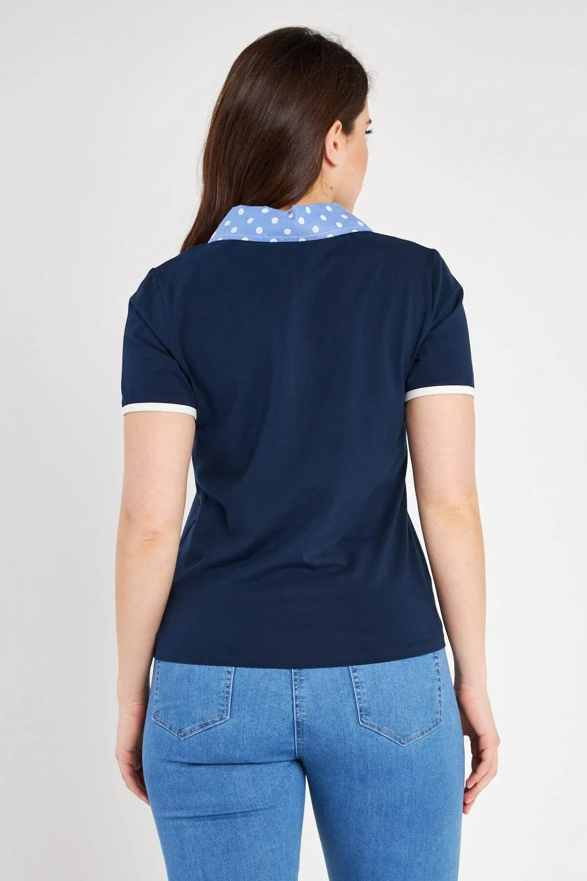 Polo pois BLUE NAVY - Image 4