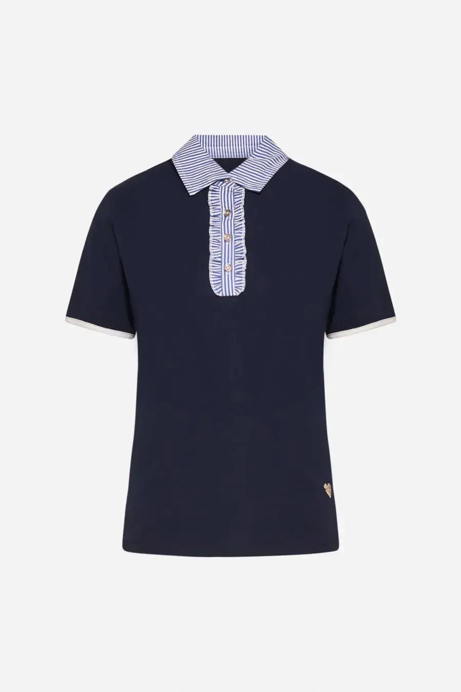 POLO ROUCHES BLUE NAVY
