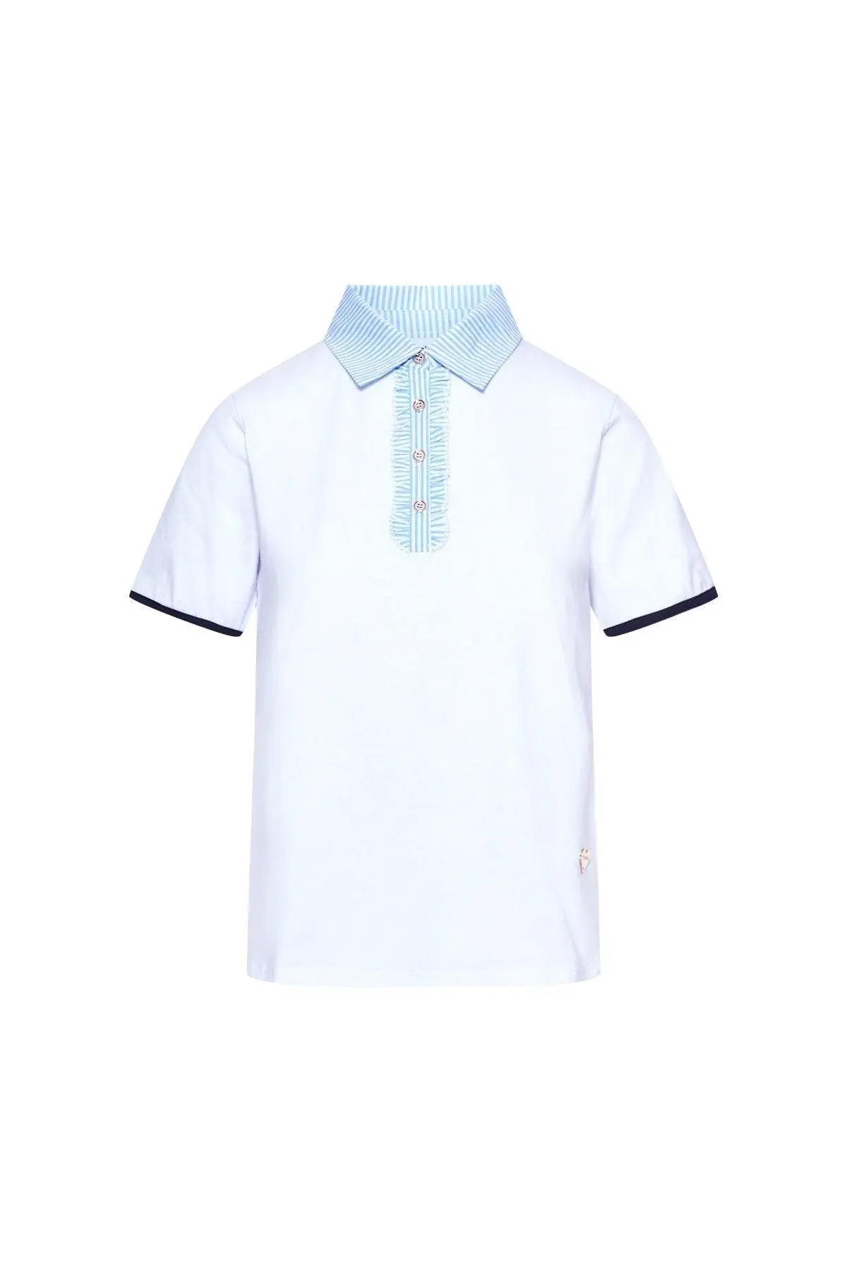 POLO ROUCHES WHITE