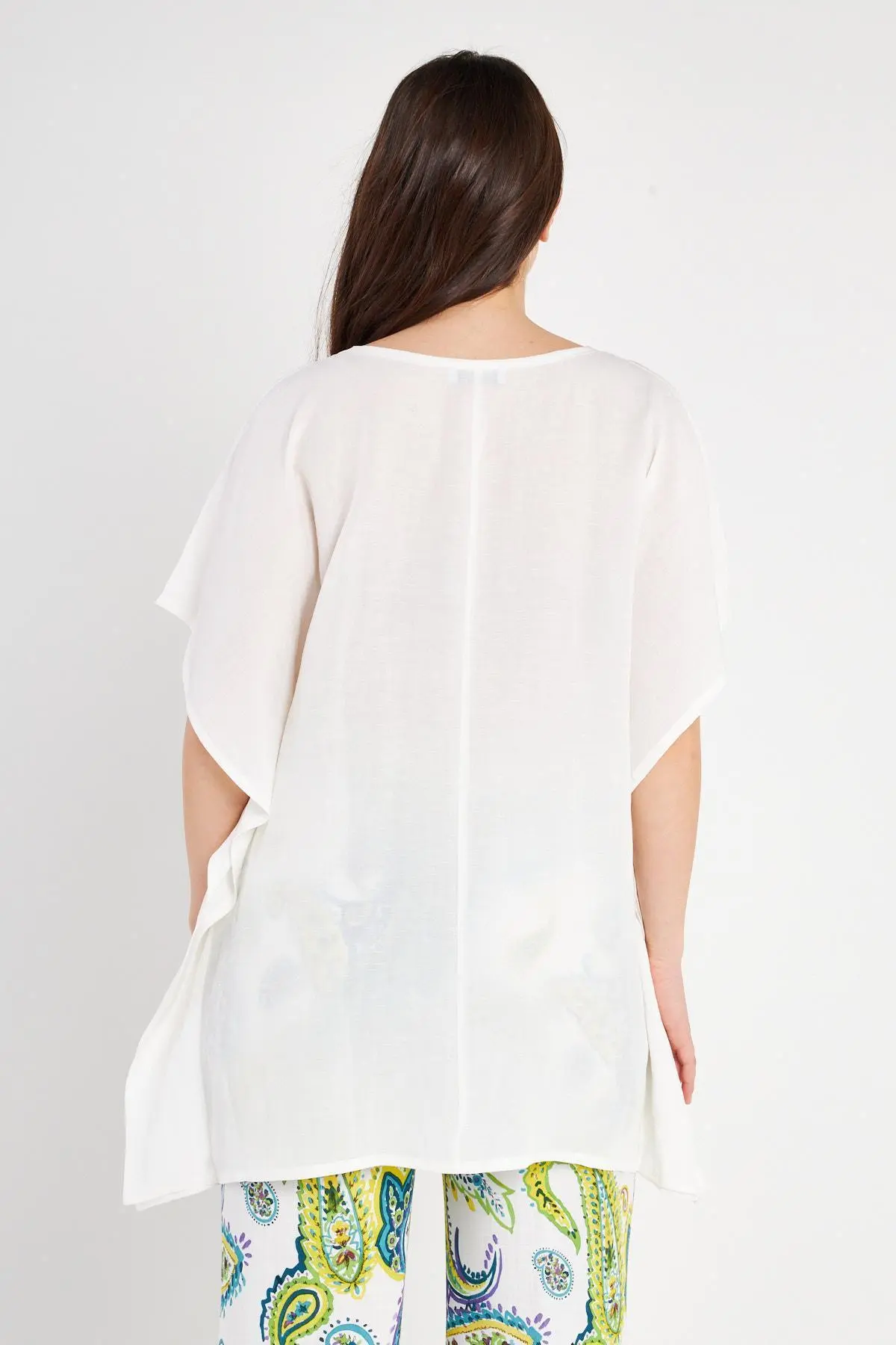 CASACCA BASIC IN LINO BIANCO - Image 3