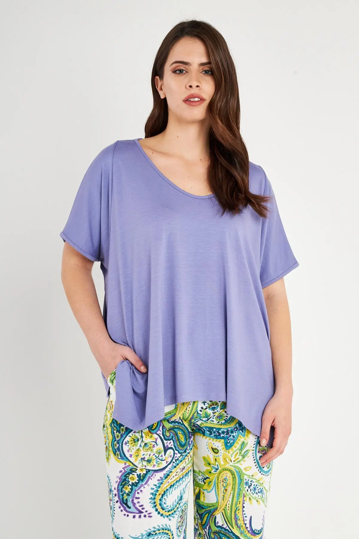 Maglia basic LILLA