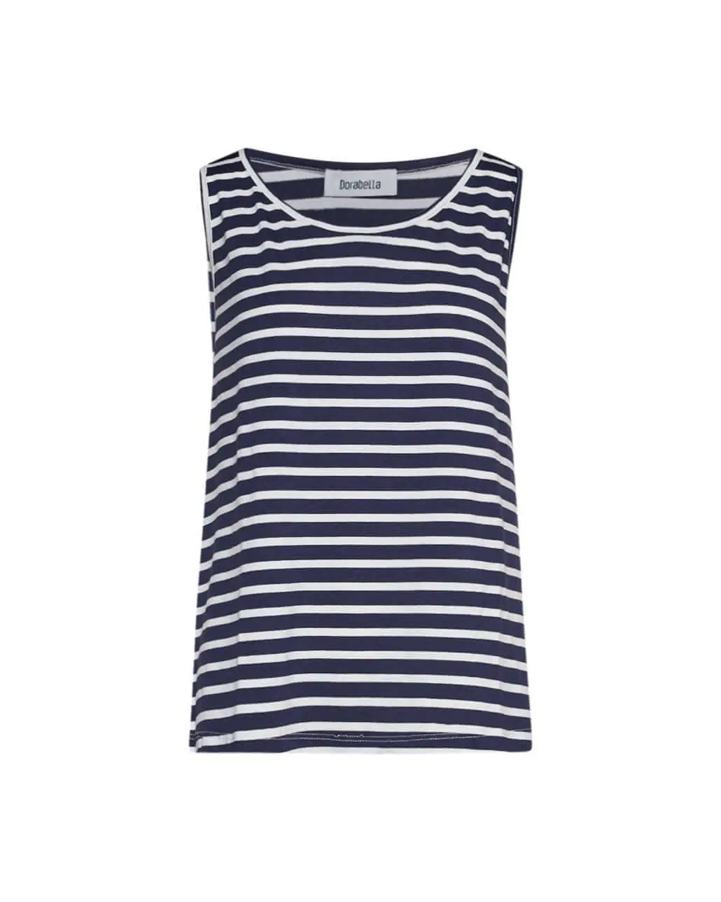 Canotta basic righe BLU