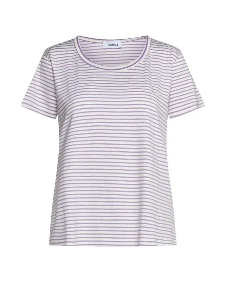 Maglia in fantasia righe LATTE-LILLA