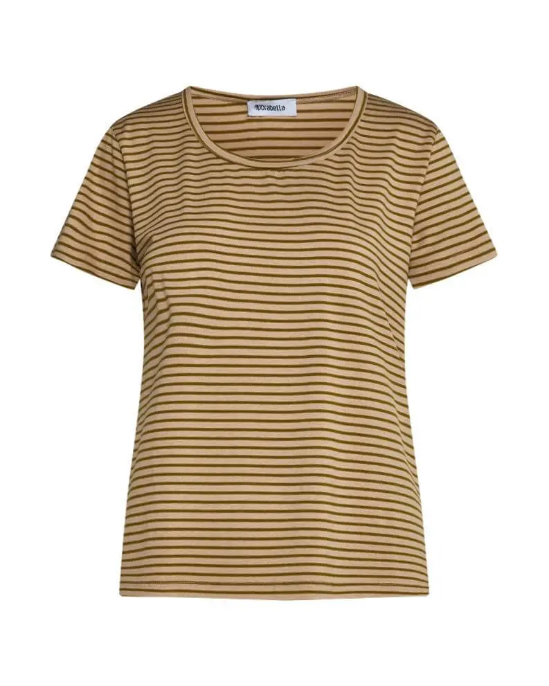 Maglia in fantasia righe BEIGE-PISTACCHIO