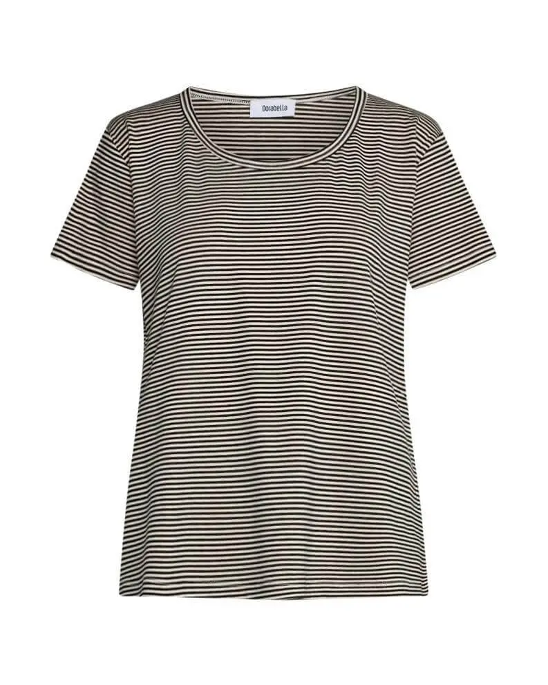 Maglia in fantasia righe BEIGE-MORO