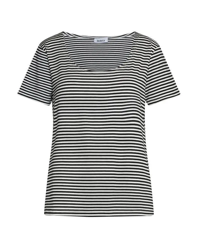 Maglia in fantasia righe NERO