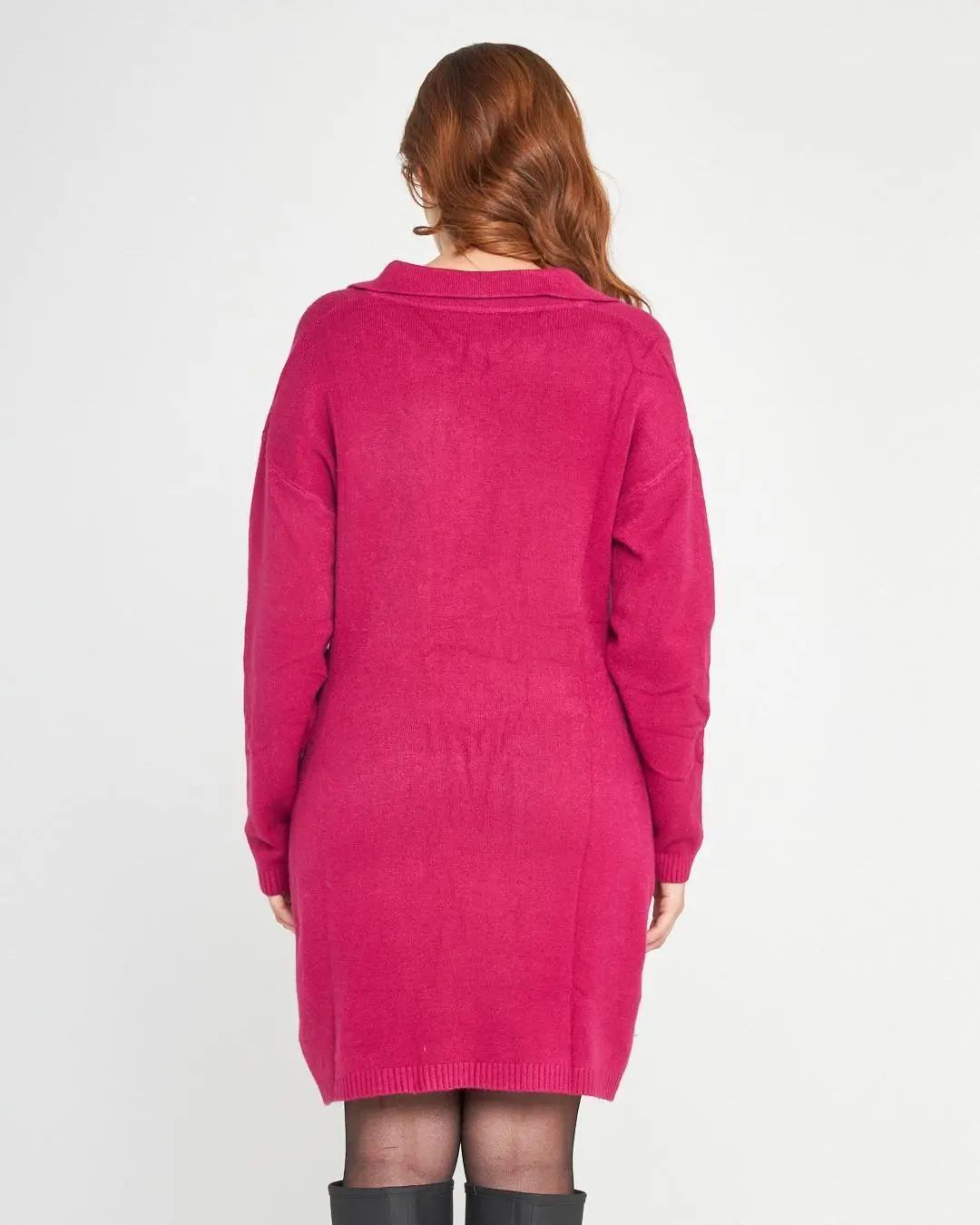 Abito scollo a V MAGENTA - Image 5