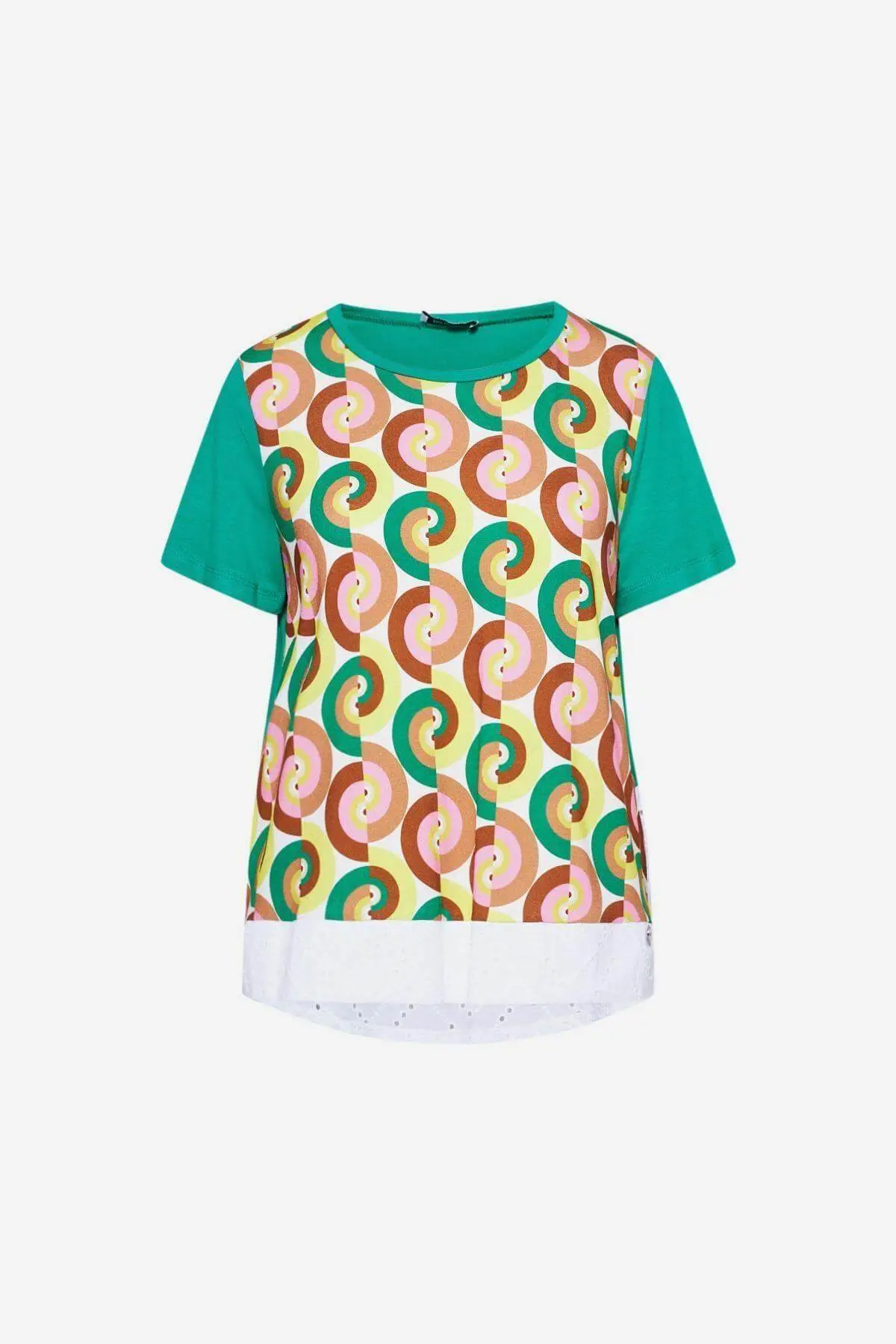 Maglia fantasia geometrica VERDE BANDIERA - Image 2