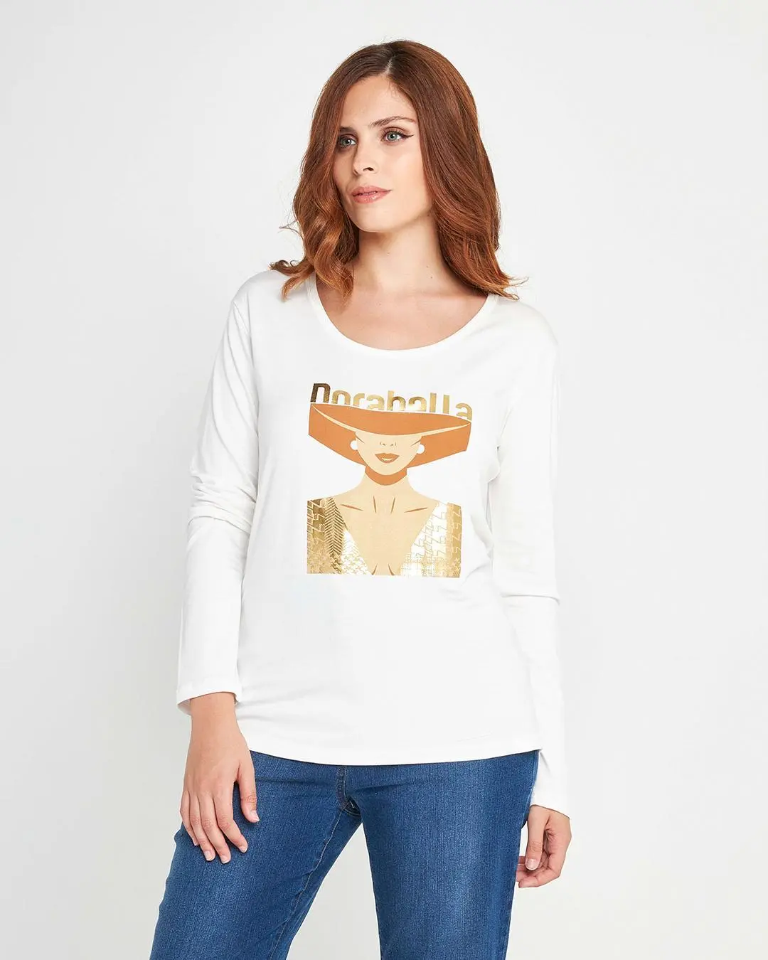 Maglia stampa woman Bianco