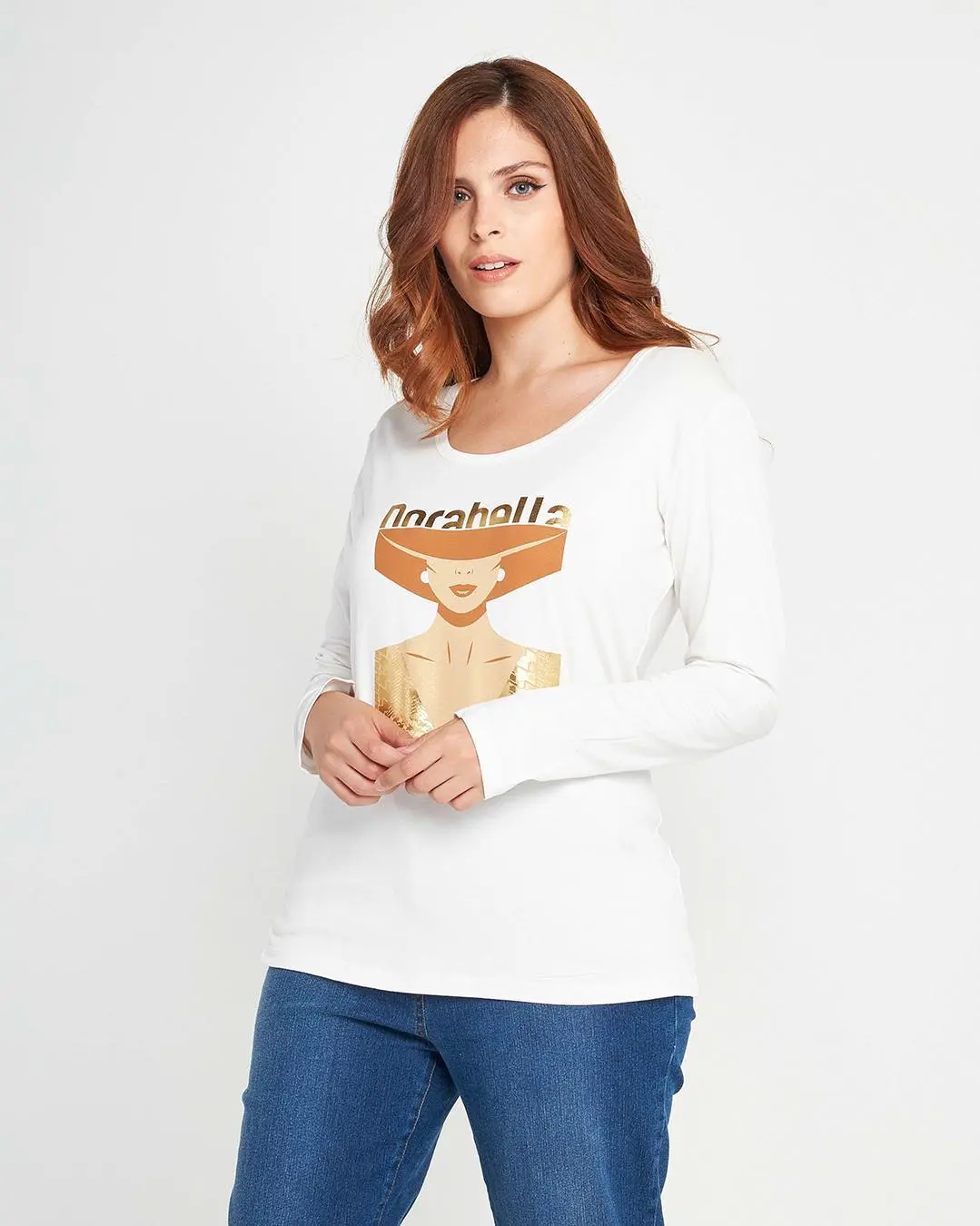 Maglia stampa woman Bianco - Image 3