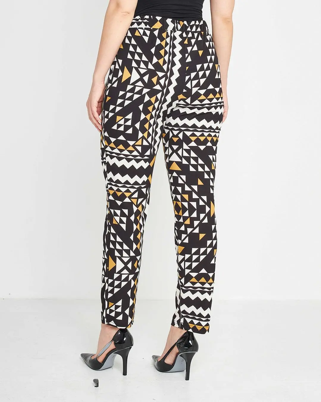 Pantalone geometrico Nero - Image 4