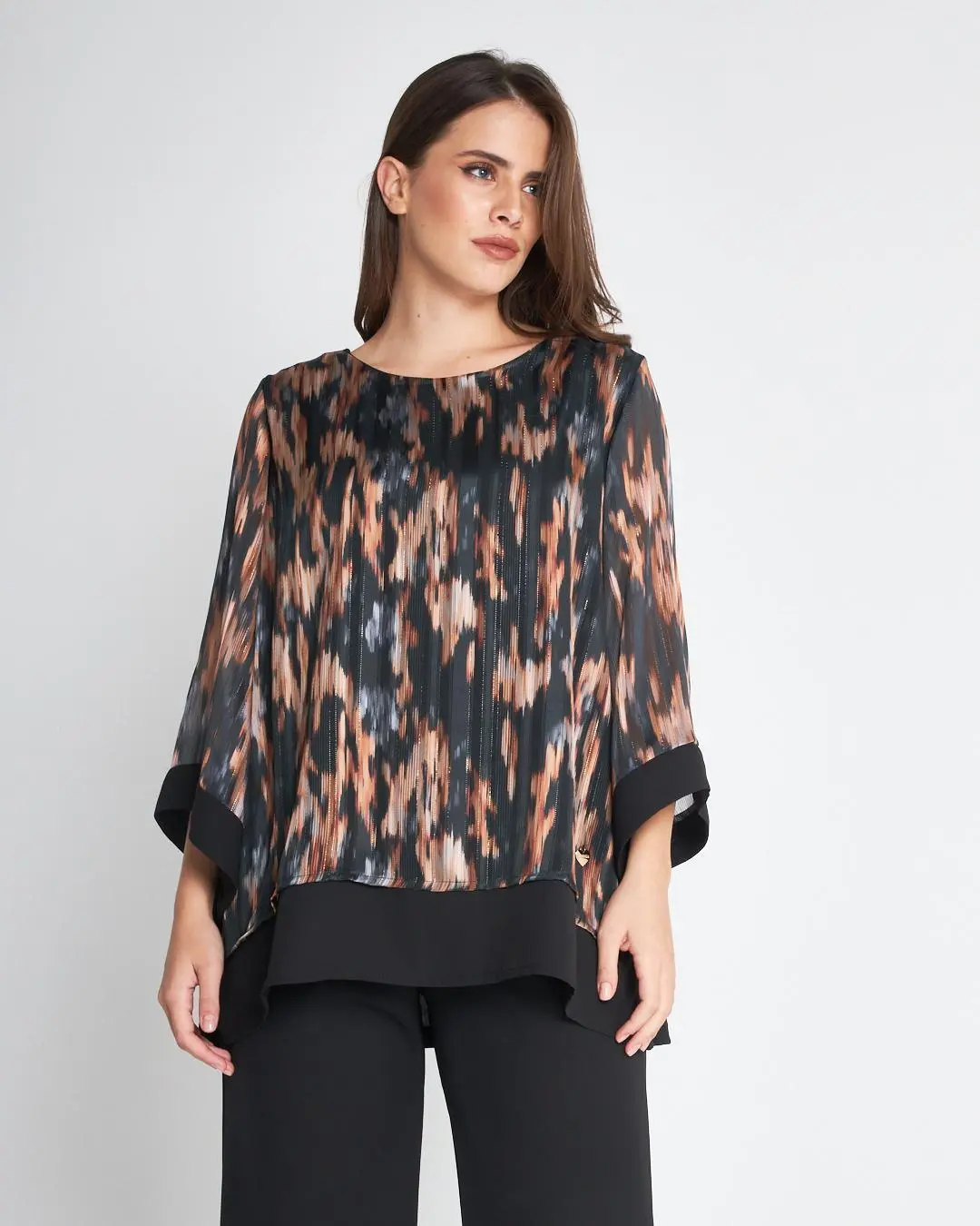 Casacca fantasia NERO - Image 3
