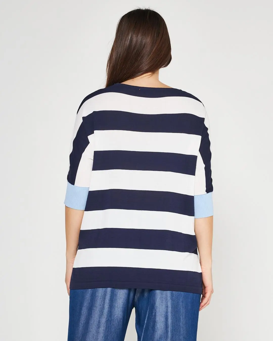Maglia a righe BLUE NAVY-BIANCO - Image 5