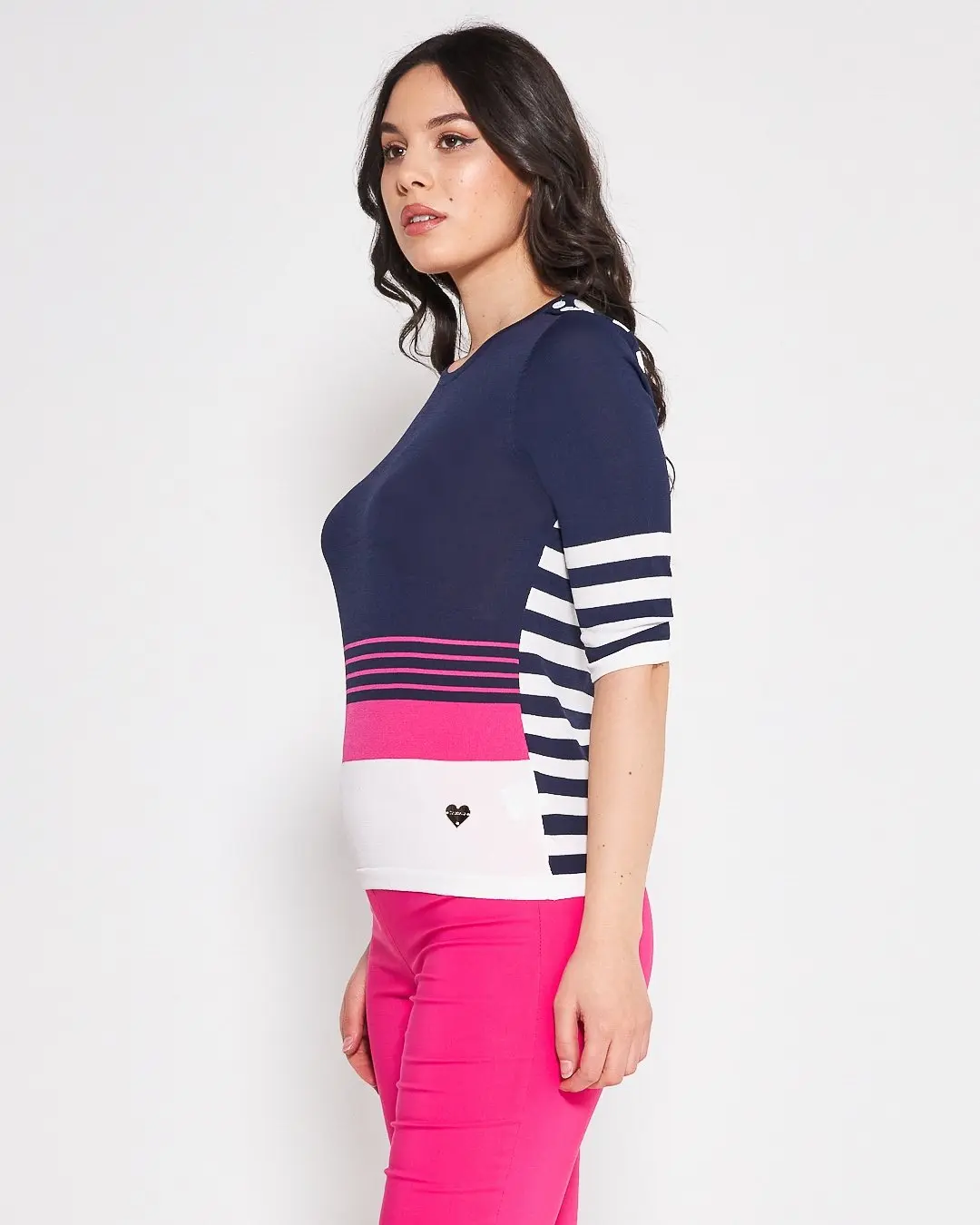 Maglia a righe BLUE NAVY - Image 3