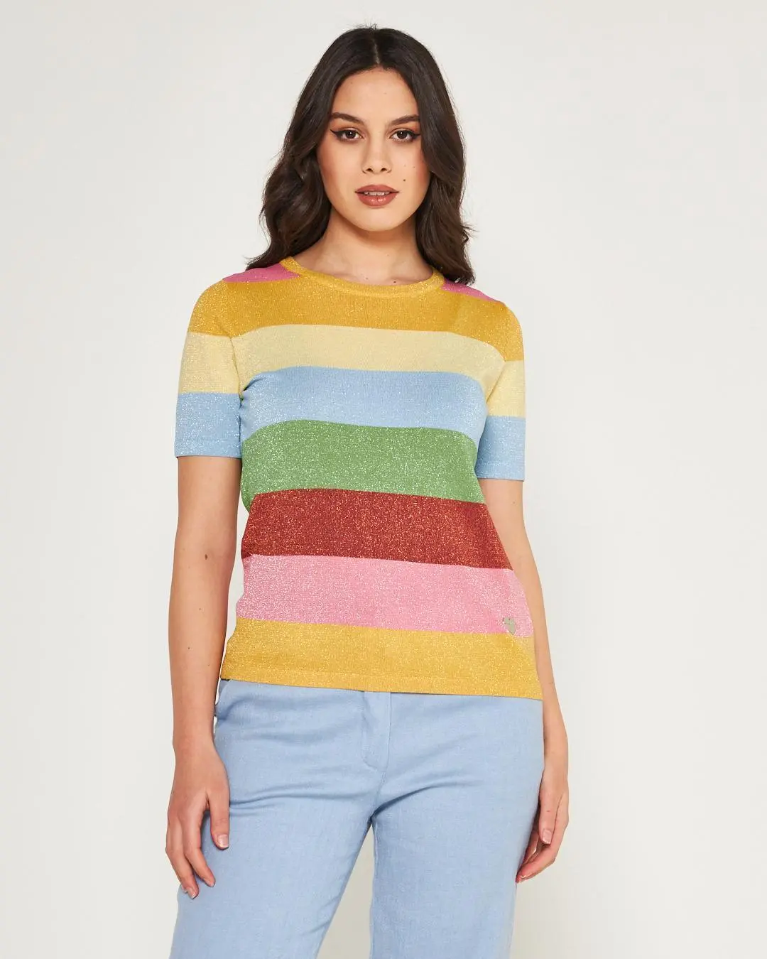 Maglia a righe MULTICOLOR