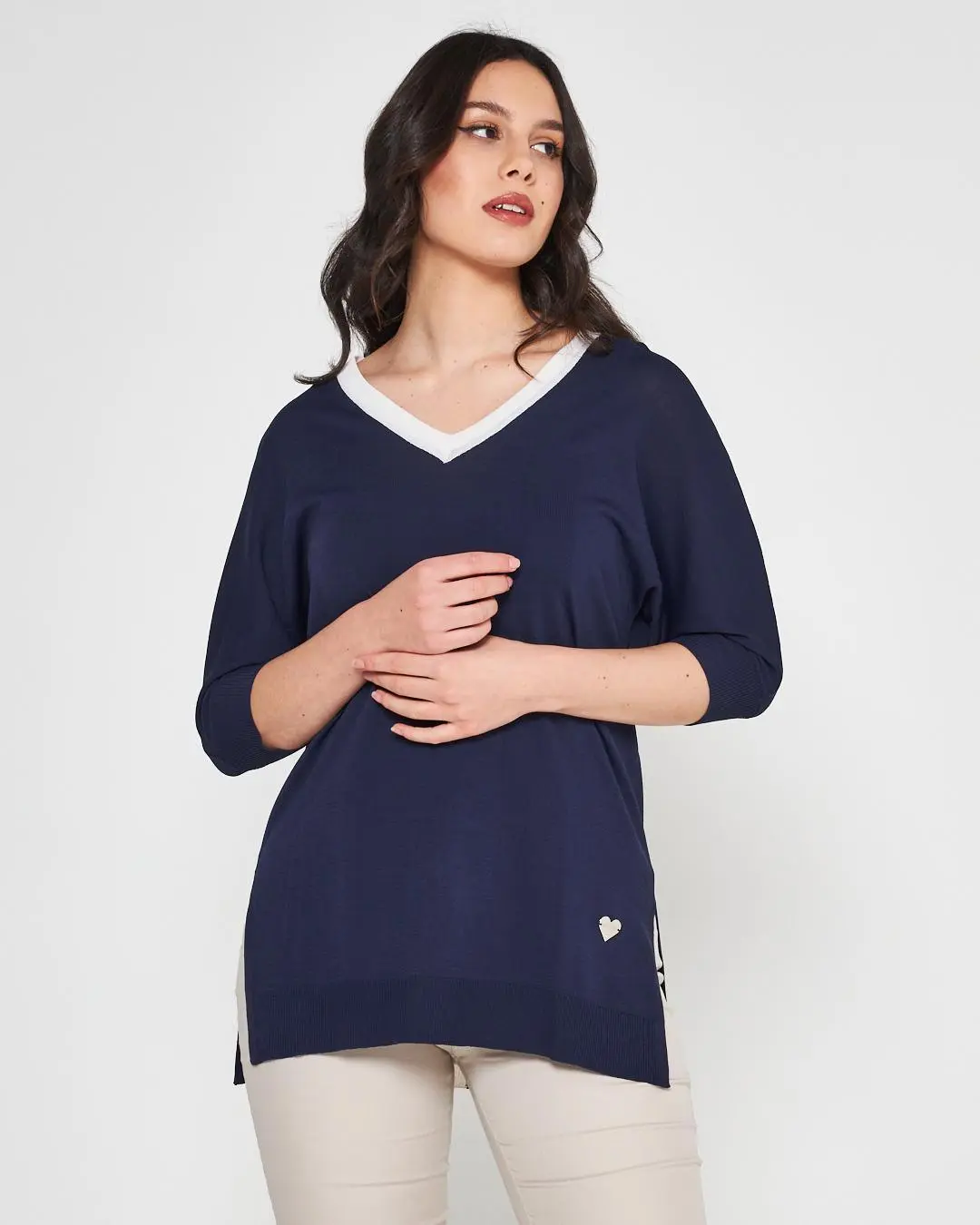 Maglia V BLUE NAVY - Image 3