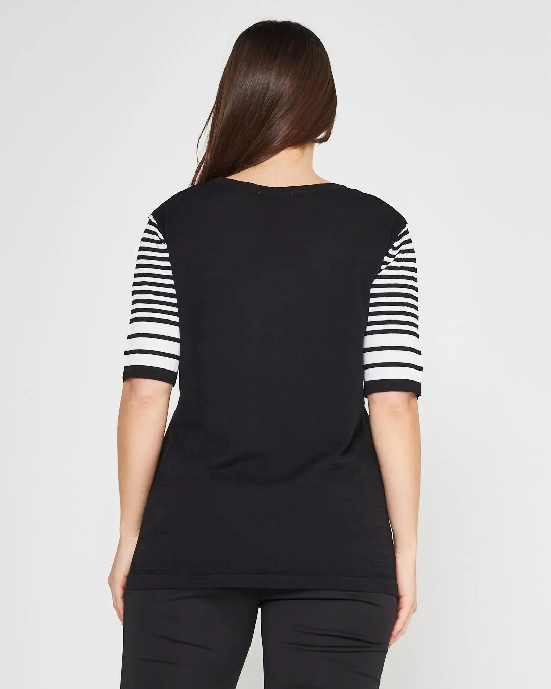 Maglia a righe NERO-BIANCO - Image 5