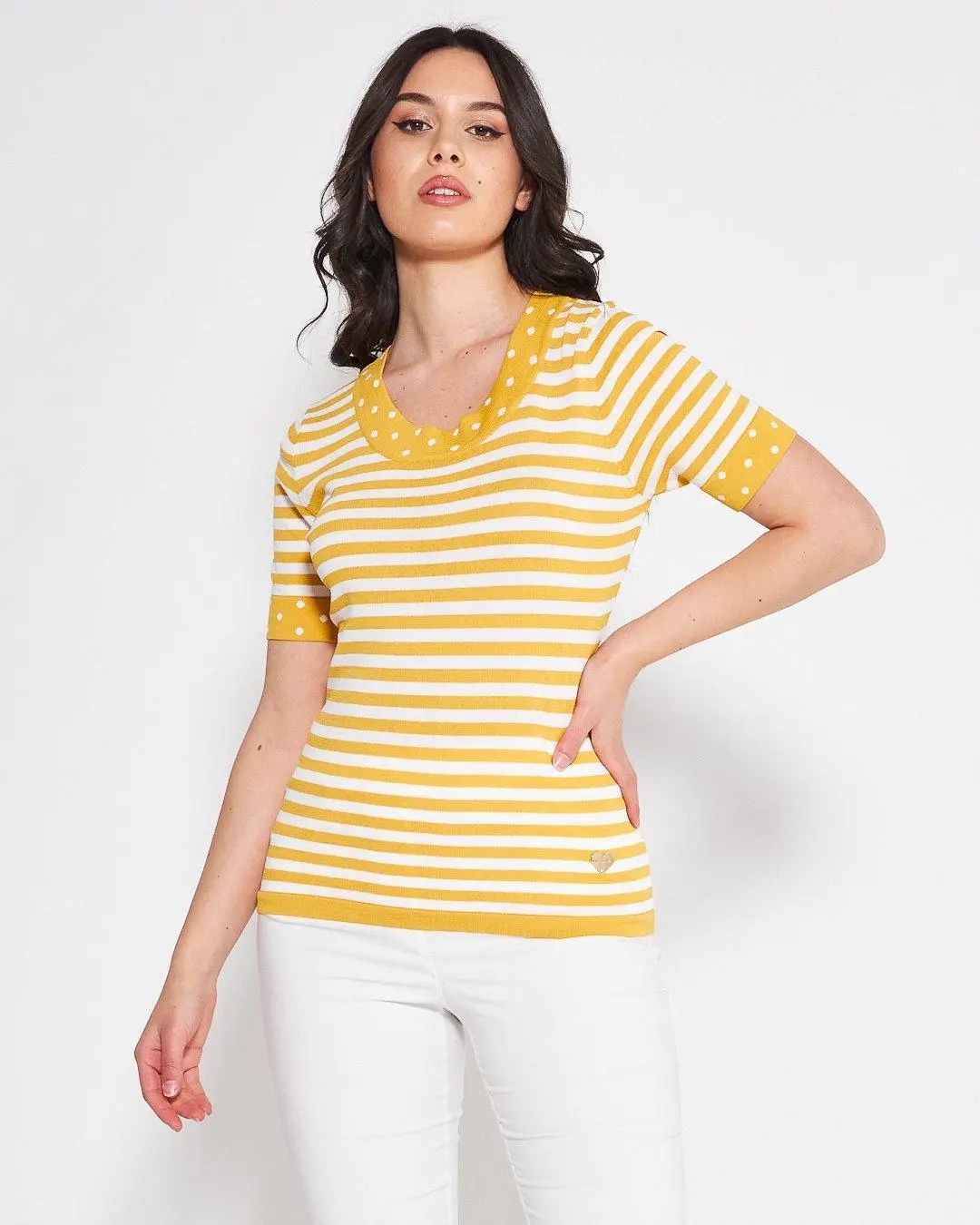Maglia a righe Giallo - Image 4