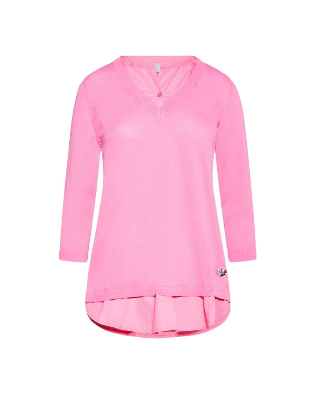 Maglia con camicia ROSA BUBBLE - Image 2