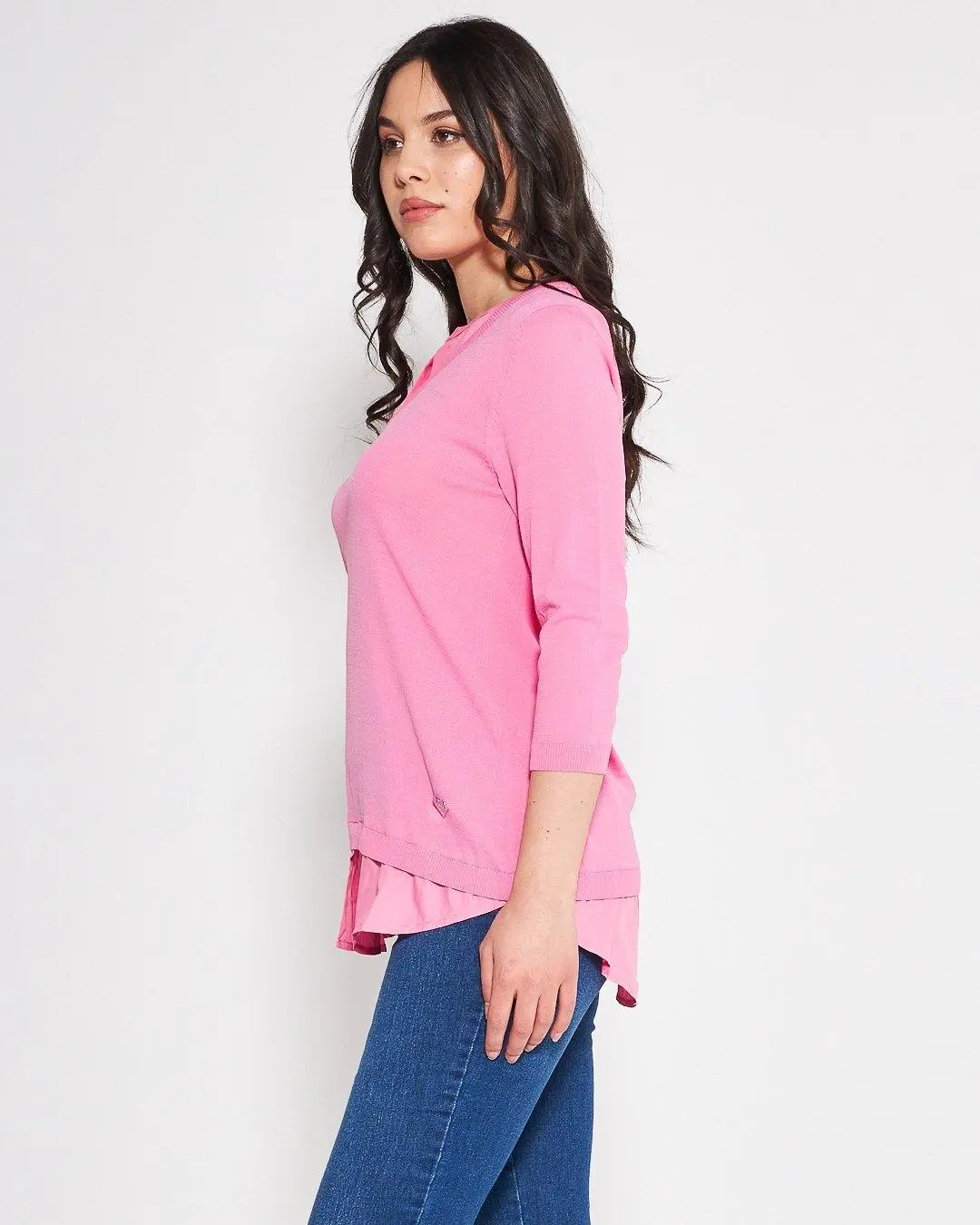 Maglia con camicia ROSA BUBBLE - Image 5