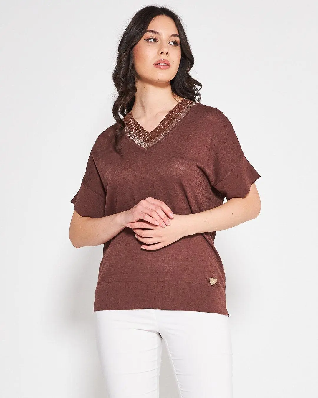 Maglia V CACAO - Image 3