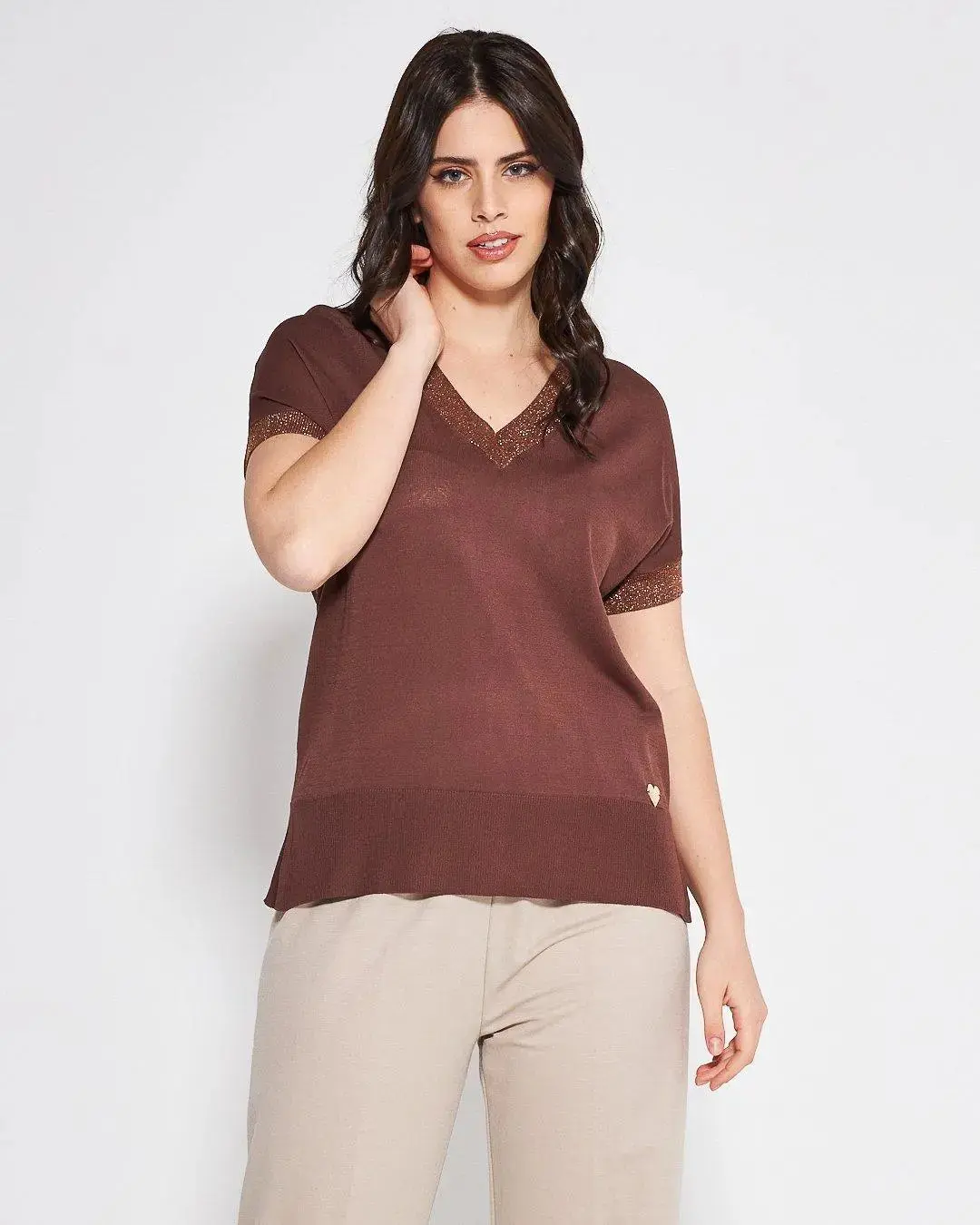 Maglia V CACAO - Image 2