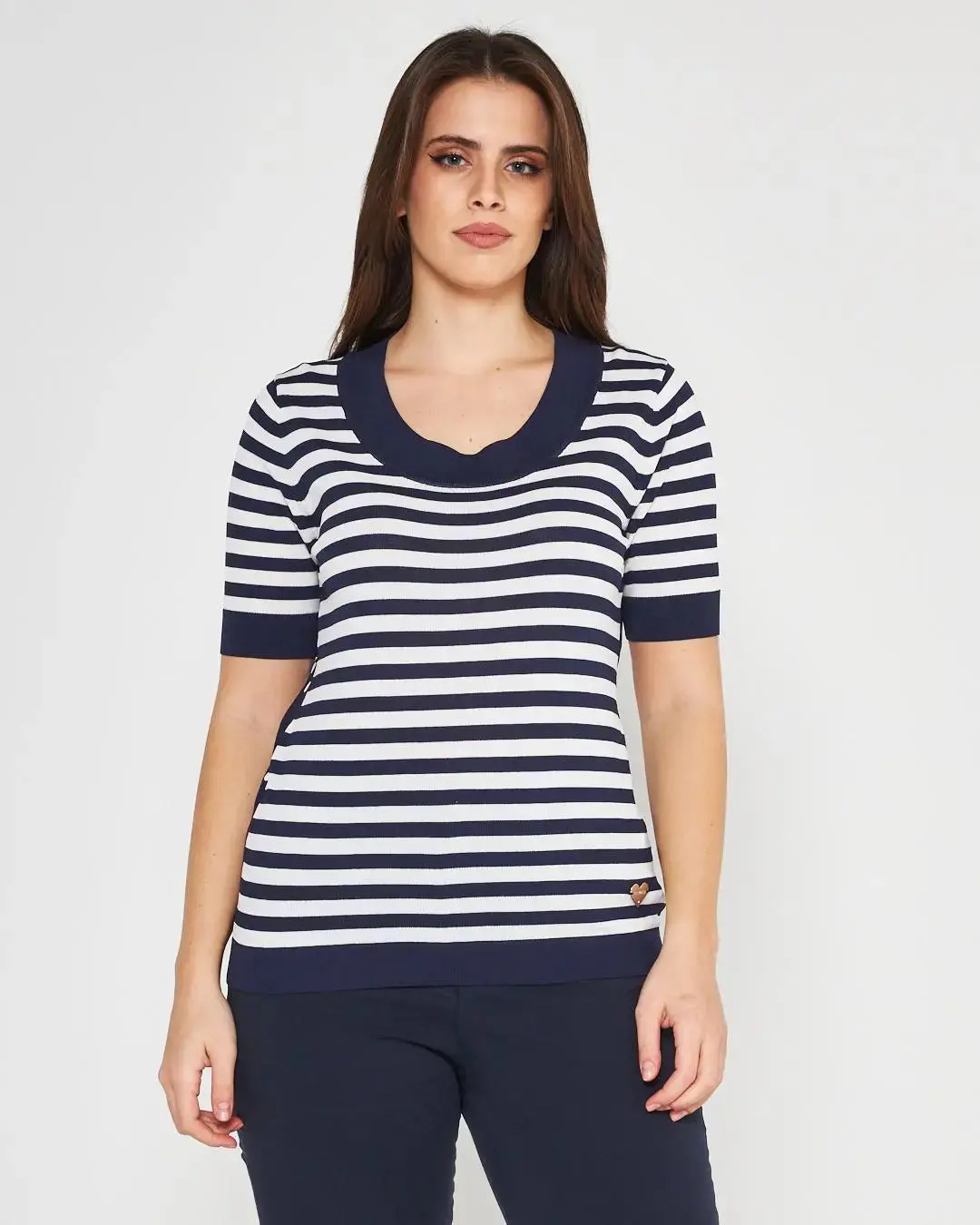 Maglia a righe BLUE NAVY - Image 2