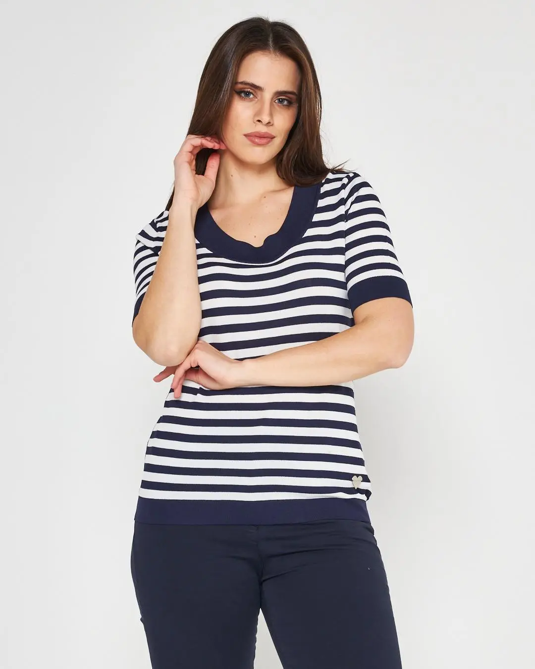 Maglia a righe BLUE NAVY - Image 4