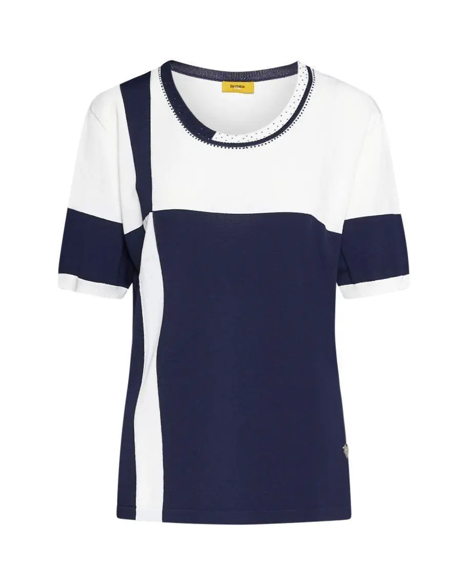 Maglia color block BLUE NAVY - Image 2