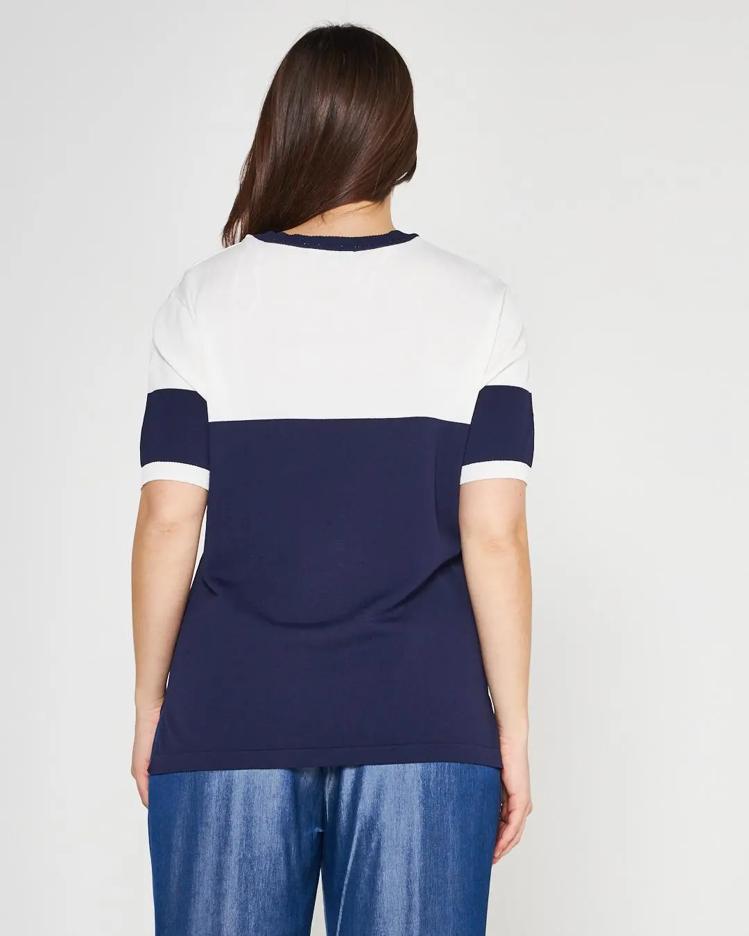 Maglia color block BLUE NAVY - Image 5