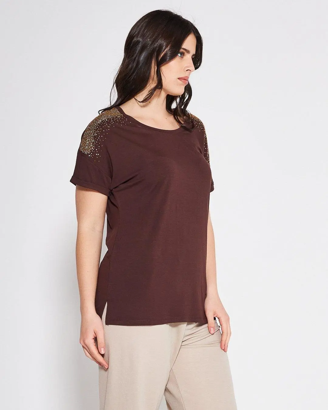 Kimono viscosa CACAO - Image 3