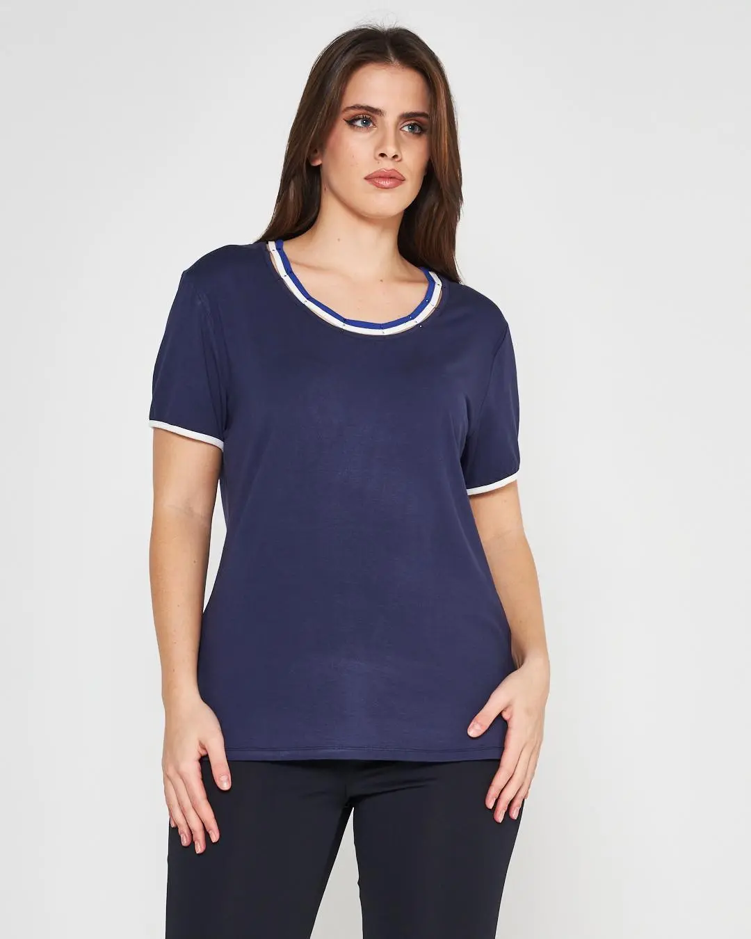 T-shirt girocollo BLUE NAVY