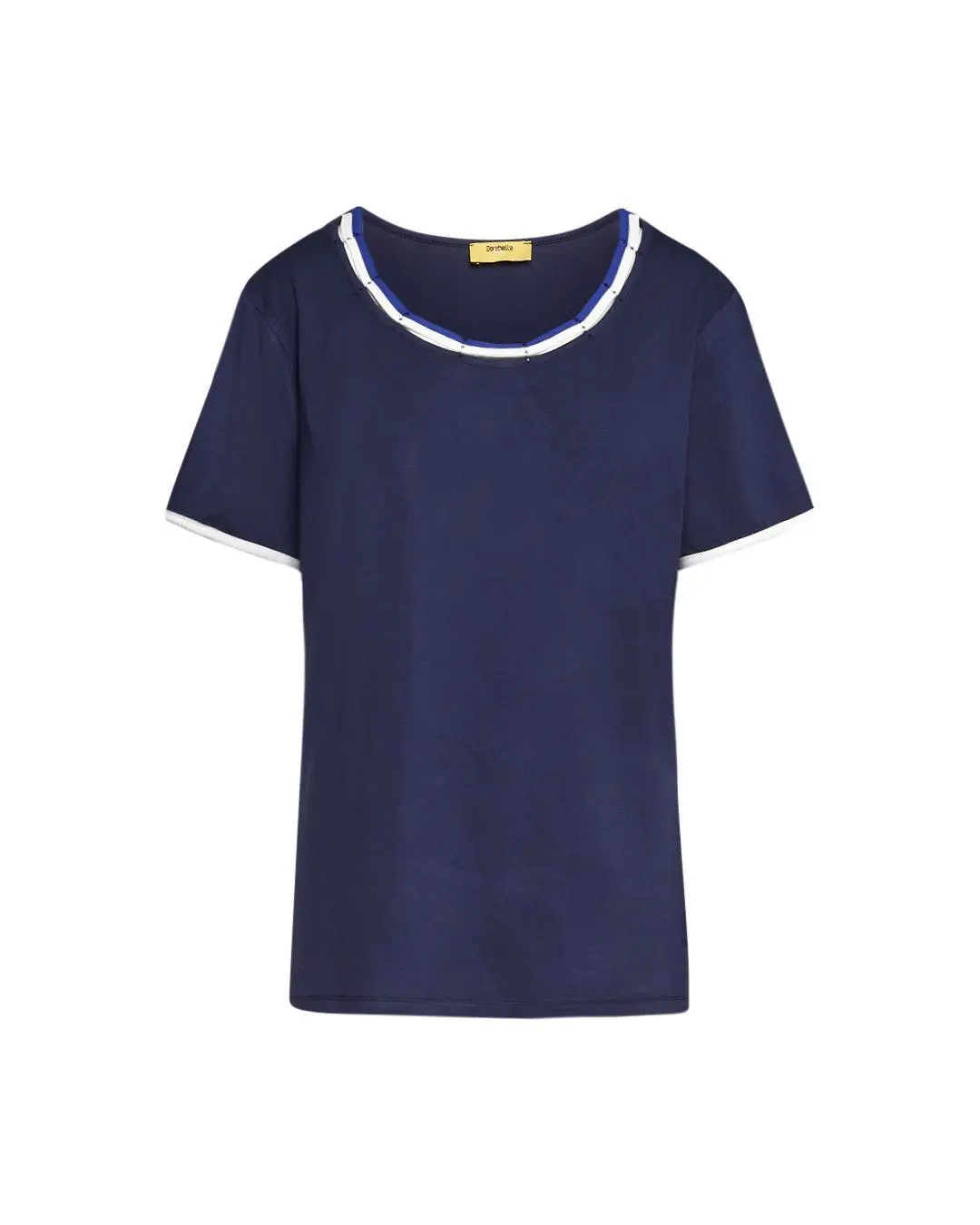 T-shirt girocollo BLUE NAVY - Image 2
