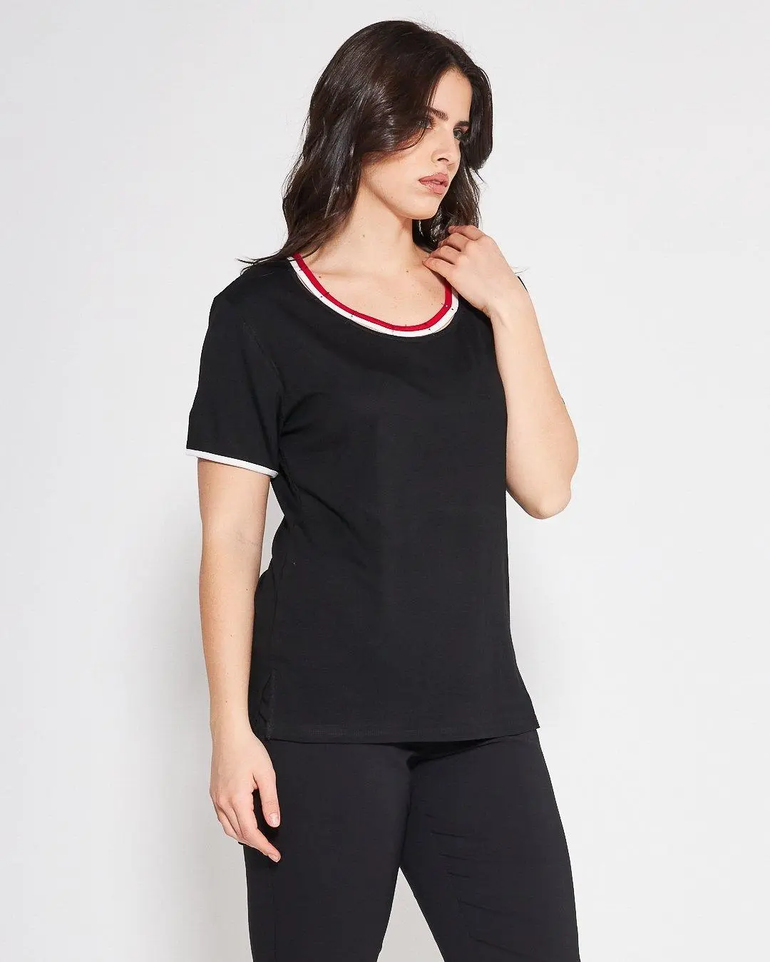 T-shirt girocollo BLACK - Image 3
